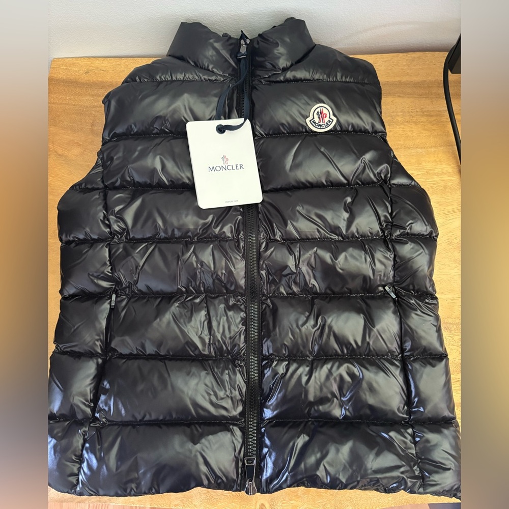 Moncler Shiny Black Quilted Jacket
